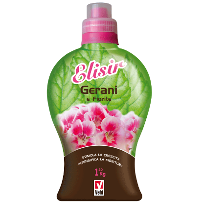 Immagine di VEBI ELISIR GERANI&FIORITE CONCIME LIQUIDO 1LT (IVA 4%)