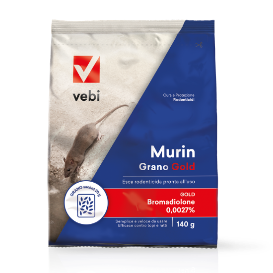 Immagine di VEBI MURIN FORTE GRANO GOLD BUSTA CF. 140 GR. TOPICIDA