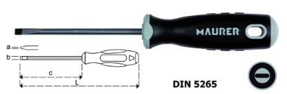 Immagine di CACCIAVITE ELETTR. MAURER PLUS 0.8X4X125 FERRITALIA 88934