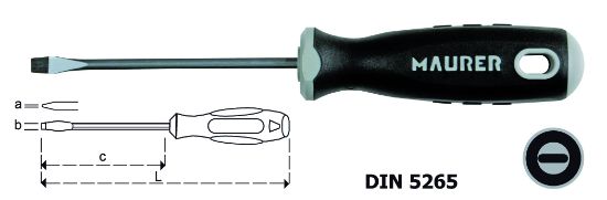 Immagine di CACCIAVITE MAURER PLUS 1X5.5X150 FERRITALIA 88944