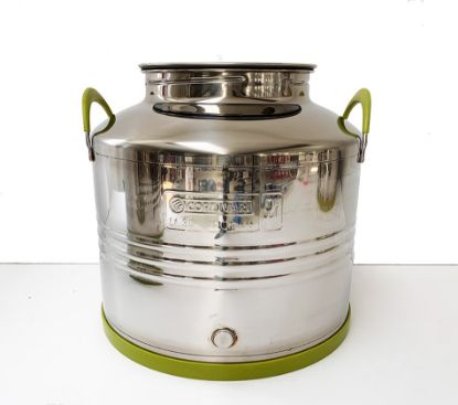 Immagine di FUSTO OLIO INOX 30 LT CORDIVARI SALDATO SENZA RUBINETTO