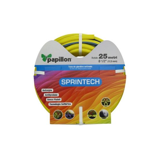 Immagine di PAPILLON SPRINTECH Tubo pvc retinato giallo da giardino 3/4 Ø 19mm 25mt 50206