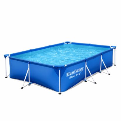 Immagine di BESTWAY 56411 Piscina Steel Pro fuori terra c/pompa e filtro 300x201x66h