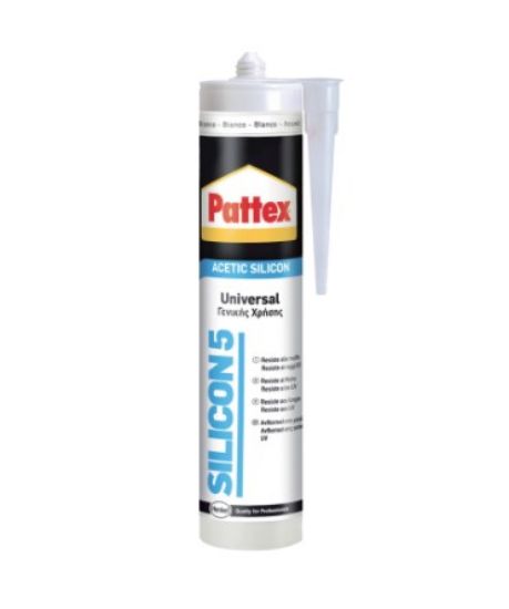 Immagine di SILICONE PATTEX SILICON 5 BIANCO 280ML