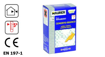 Immagine di MAURER 86253 CEMENTO BIANCO KG.1 EDILBRIKO