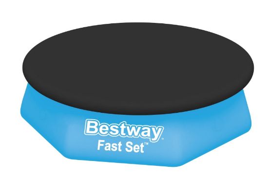 Immagine di BESTWAY 58032 Telo copertura rotondo nero piscina fuori terra Fast Set  Ø 244 cm