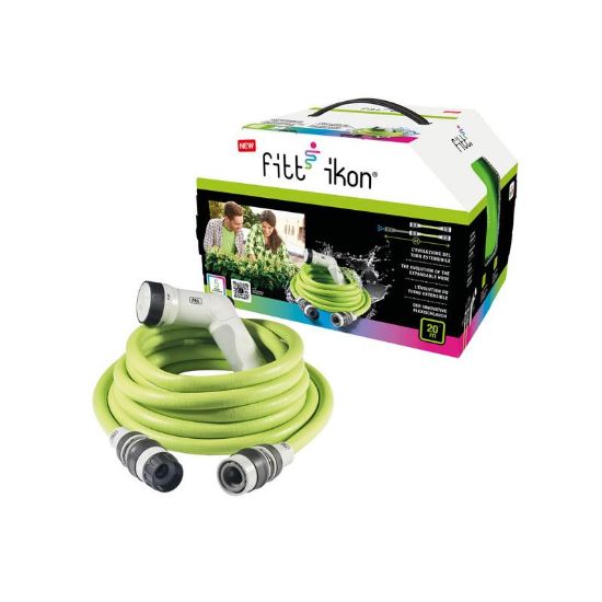 Immagine di TUBO IRRIGAZIONE ESTENSIBILE FITT LIME IKON VERDE 15 MT 15745