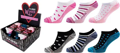 Immagine di CALZA SNEAKER WOMAN SHORTY TG. UNICA FASSI CONF. 2 PAIA