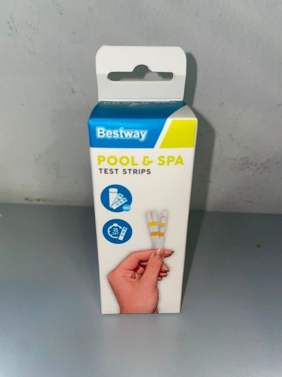 Immagine di Bestway 58142 Strisce Test 3 Funzioni: Cloro, Ph E Alcalinità - 50 pezzi